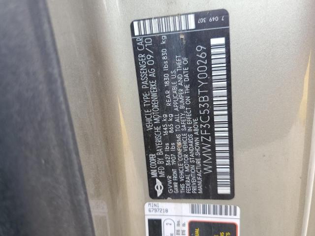 2011 MINI COOPER CLU - WMWZF3C53BTY00269