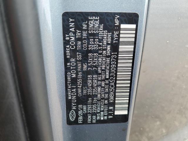 2018 HYUNDAI KONA ULTIM KM8K5CA52JU093731