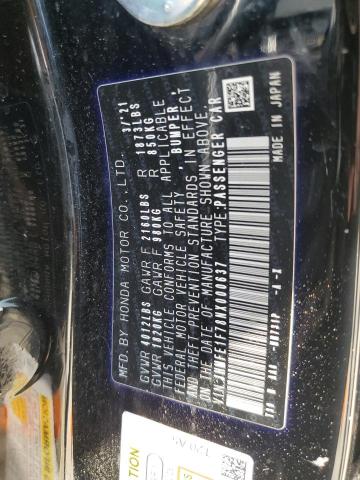 2022 HONDA CIVIC EX JHMFE1F78NX000637