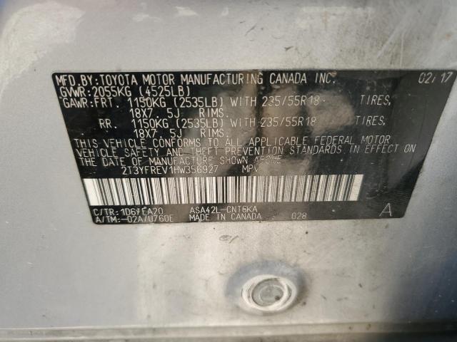 2017 TOYOTA RAV4 LIMIT - 2T3YFREV1HW356927