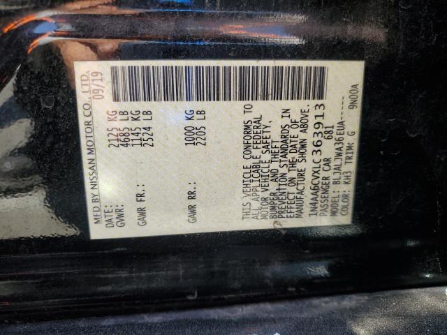 2020 NISSAN MAXIMA SV 1N4AA6CVXLC363913