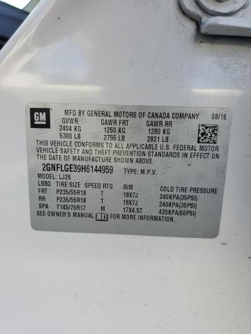2017 CHEVROLET EQUINOX PR - 2GNFLGE39H6144959