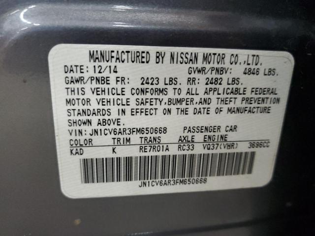 2015 INFINITI Q40 JN1CV6AR3FM650668