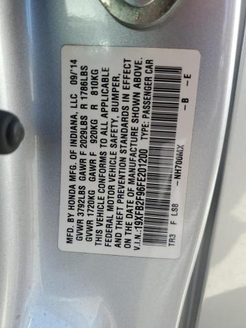 2015 HONDA CIVIC EXL - 19XFB2F96FE201200
