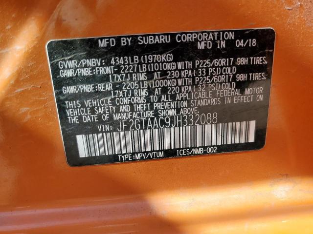 2018 SUBARU CROSSTREK - JF2GTAAC9JH332088