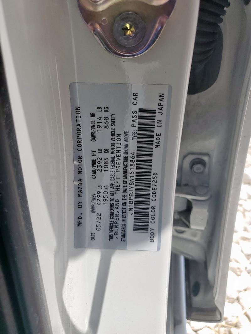 2022 MAZDA 3 JM1BPBJY8N1518864