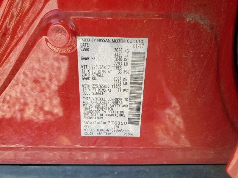 2017 NISSAN ROGUE S - 5N1AT2MT1HC776350