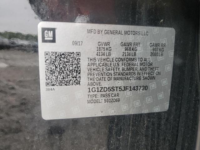 2018 CHEVROLET MALIBU LT 1G1ZD5ST5JF143730
