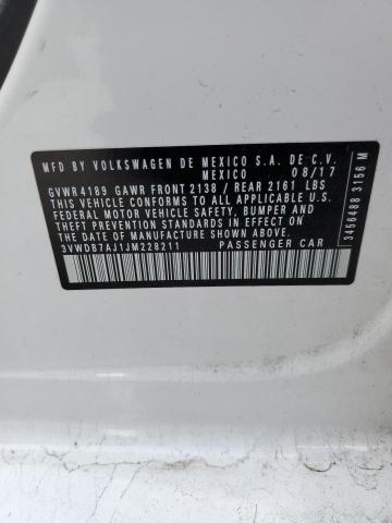 2018 VOLKSWAGEN JETTA SE - 3VWDB7AJ1JM228211