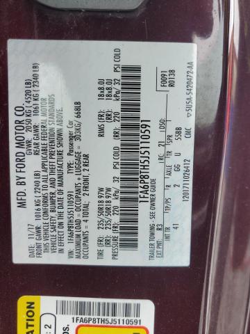 2018 FORD MUSTANG - 1FA6P8TH5J5110591