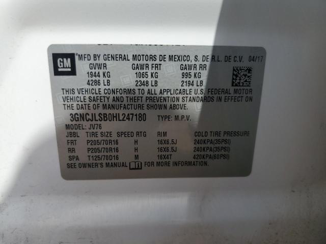 2017 CHEVROLET TRAX 1LT - 3GNCJLSB0HL247180