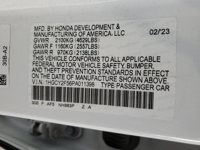 2023 HONDA ACCORD HYB - 1HGCY2F56PA011398