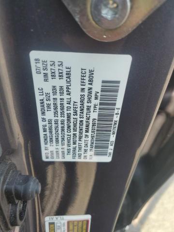 2018 HONDA CR-V TOURI - 7FARW2H97JE078979