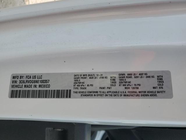 2022 RAM PROMASTER - 3C6LRVDG6NE100357