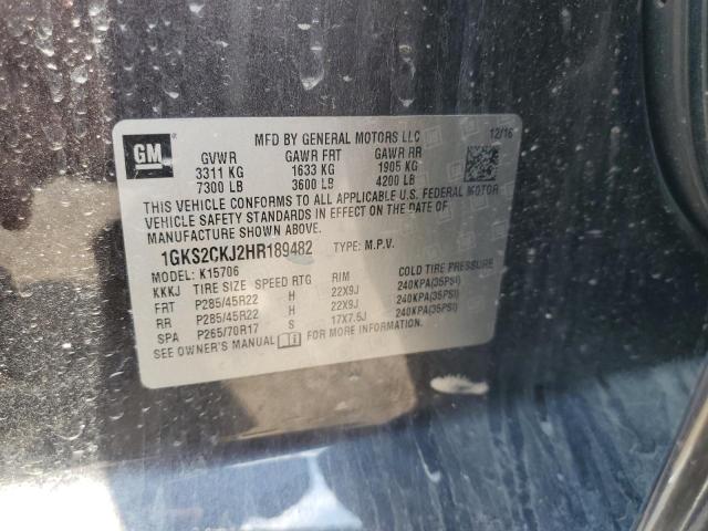 2017 GMC YUKON DENA 1GKS2CKJ2HR189482
