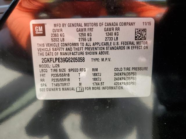 2016 GMC TERRAIN SL - 2GKFLPE39G6205058