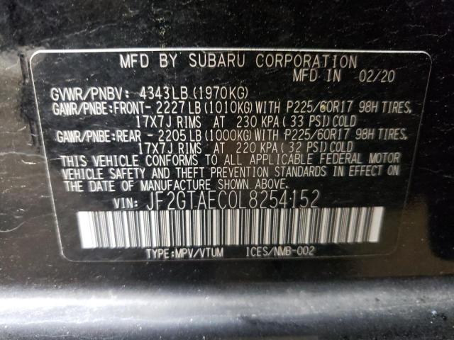 2020 SUBARU CROSSTREK - JF2GTAEC0L8254152