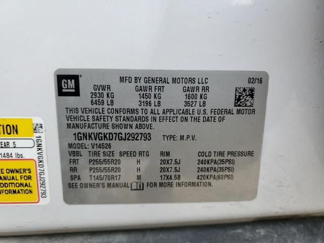 2016 CHEVROLET TRAVERSE L - 1GNKVGKD7GJ292793