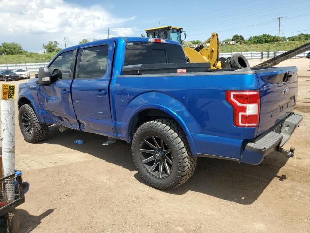 FORD F150 SUPER 2018 blue  gas 1FTEW1EP4JKF43762 photo #3
