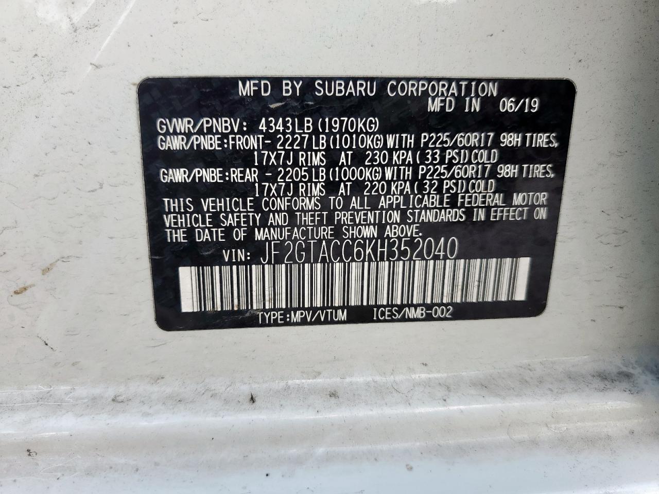 SUBARU CROSSTREK PREMIUM