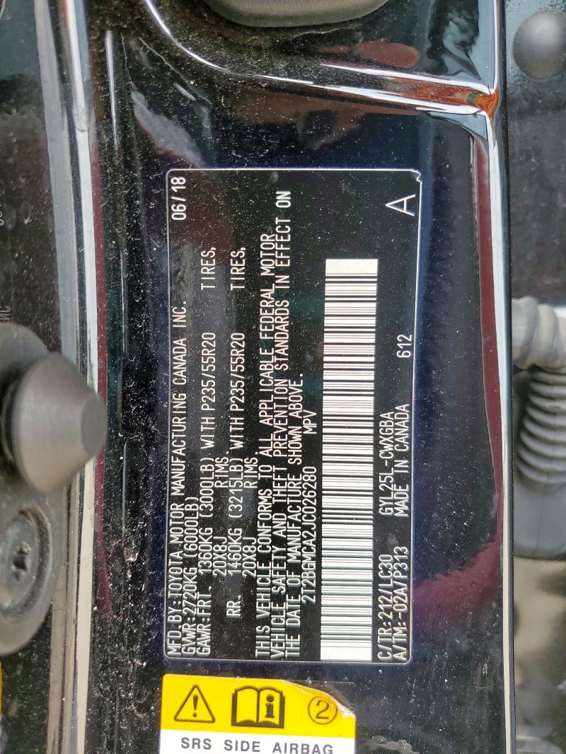 2018 LEXUS RX 450H BA 2T2BGMCA2JC026280