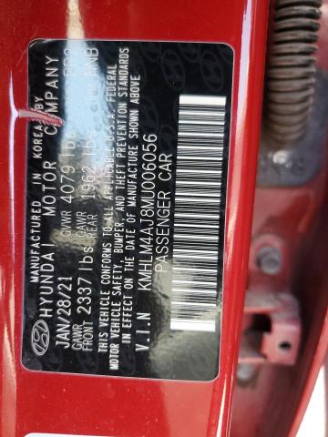 2021 HYUNDAI ELANTRA BL KMHLM4AJ8MU006056