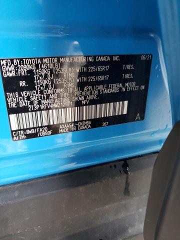 2021 TOYOTA RAV4 XLE - 2T3P1RFV4MW212971