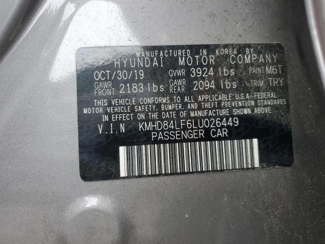 2020 HYUNDAI ELANTRA SE - KMHD84LF6LU026449