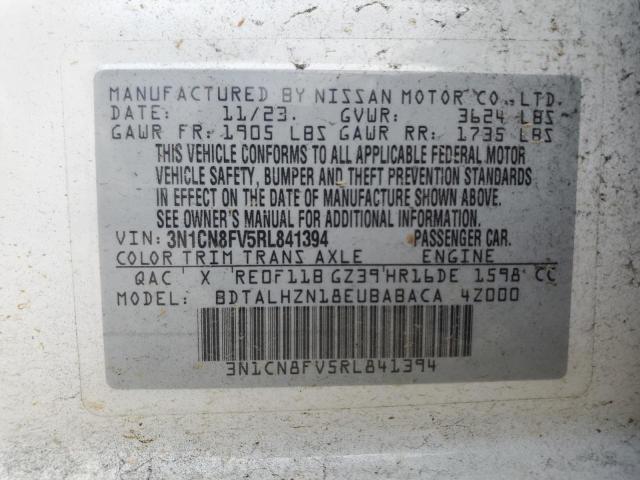 2024 NISSAN VERSA SR 3N1CN8FV5RL841394