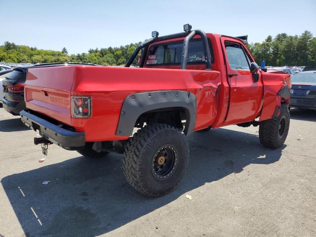 CHEVROLET K10 1984 red pickup gas 2GCEK14H8E1117827 photo #4