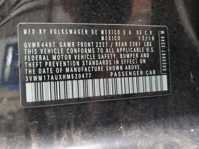 2017 VOLKSWAGEN GOLF ALLTR 3VWM17AUXHM520477