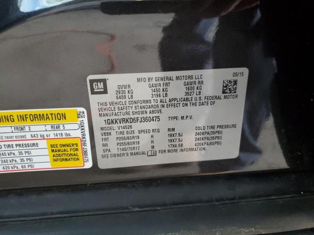 2015 GMC ACADIA SLT 1GKKVRKD6FJ360475