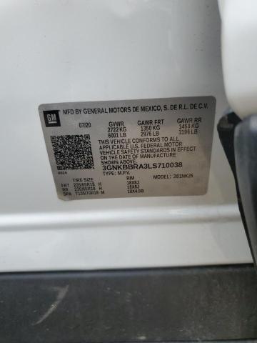 2020 CHEVROLET BLAZER 1LT 3GNKBBRA3LS710038