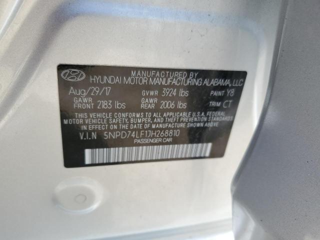 2018 HYUNDAI ELANTRA SE - 5NPD74LF1JH268810