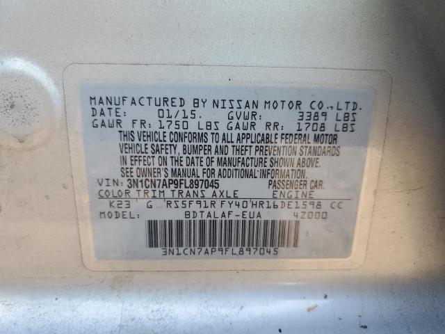 2015 NISSAN VERSA S - 3N1CN7AP9FL897045
