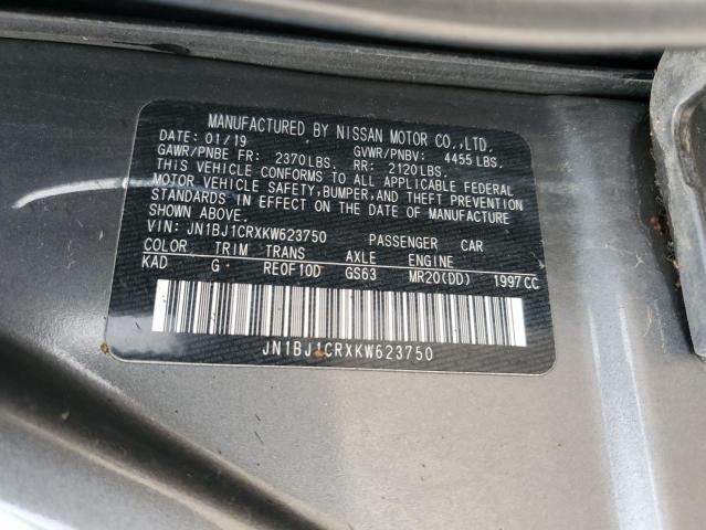 2019 NISSAN ROGUE SPOR JN1BJ1CRXKW623750