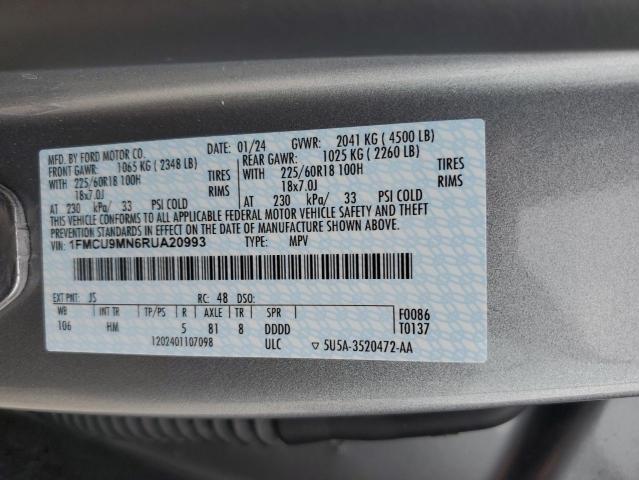 2024 FORD ESCAPE ST - 1FMCU9MN6RUA20993
