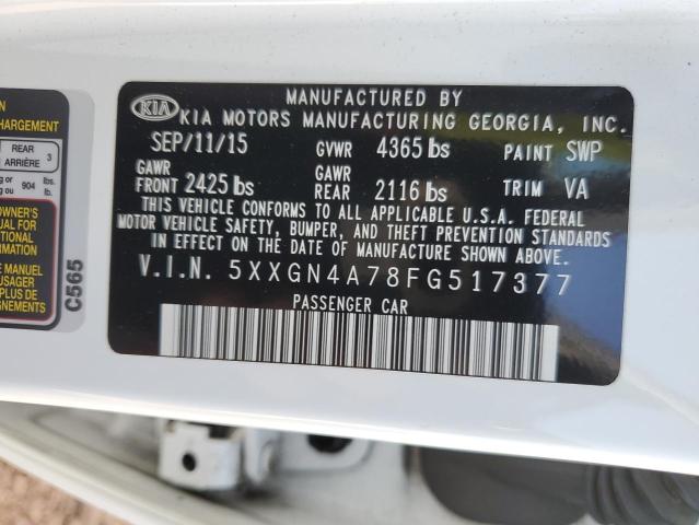 5XXGN4A78FG517377 2015 KIA OPTIMA