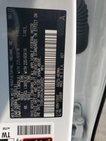 2022 TOYOTA HIGHLANDER - 5TDHZRBH3NS589002