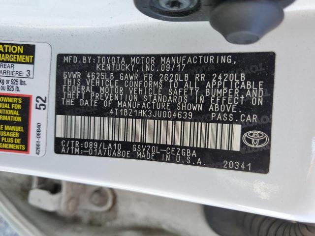 2018 TOYOTA CAMRY XSE 4T1BZ1HK3JU004639