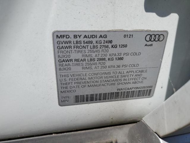 2021 AUDI Q5 PRESTIG WA1CAAFY9M2053068