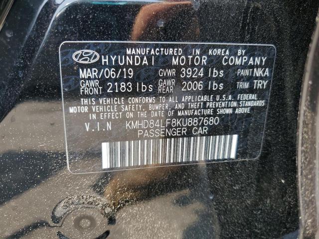 2019 HYUNDAI ELANTRA SE KMHD84LF8KU887680
