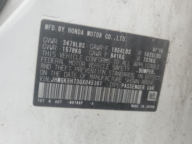 2016 HONDA FIT EX - JHMGK5H73GX045361