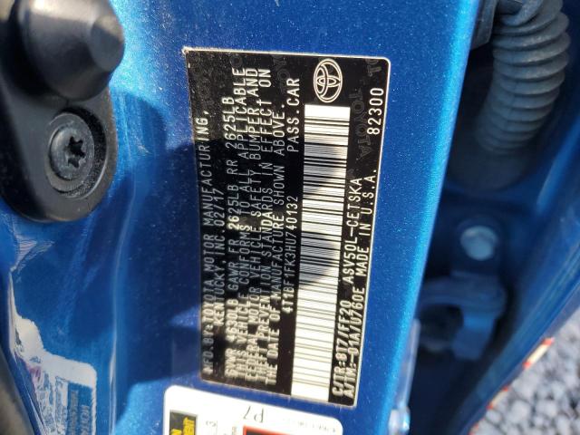 2017 TOYOTA CAMRY LE - 4T1BF1FK3HU740132