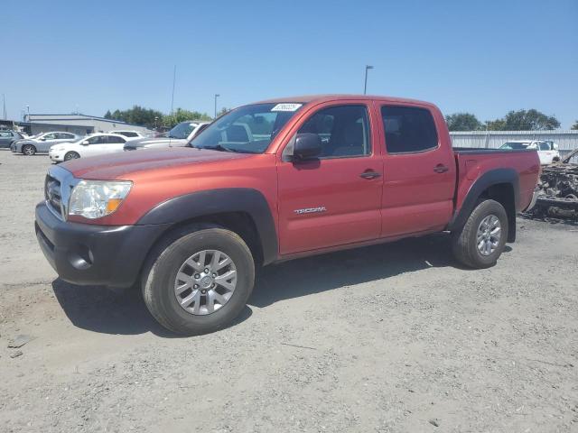 TOYOTA TACOMA DOU 2007 red crew pic gas 5TELU42N47Z350419 photo #1