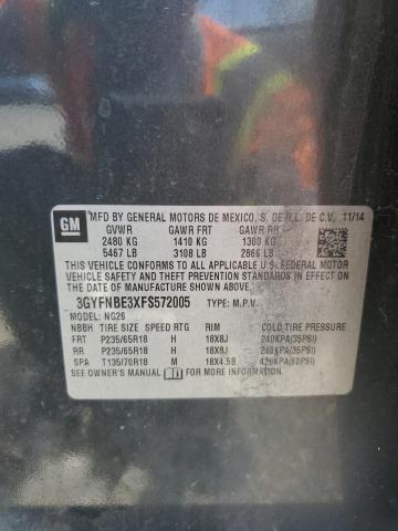 2015 CADILLAC SRX LUXURY COLLECTION 3GYFNBE3XFS572005