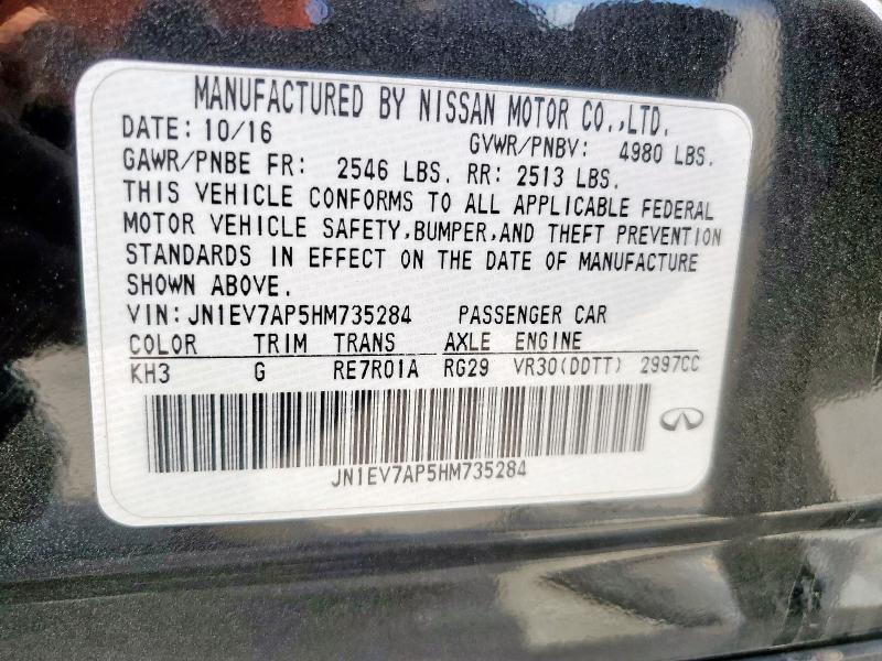 2017 INFINITI Q50 PREMIU - JN1EV7AP5HM735284