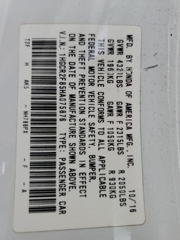 2017 HONDA ACCORD EXL - 1HGCR2F85HA075876