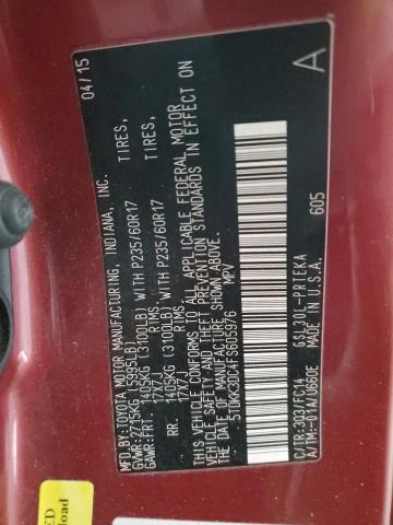 2015 TOYOTA SIENNA LE 5TDKK3DC4FS605976