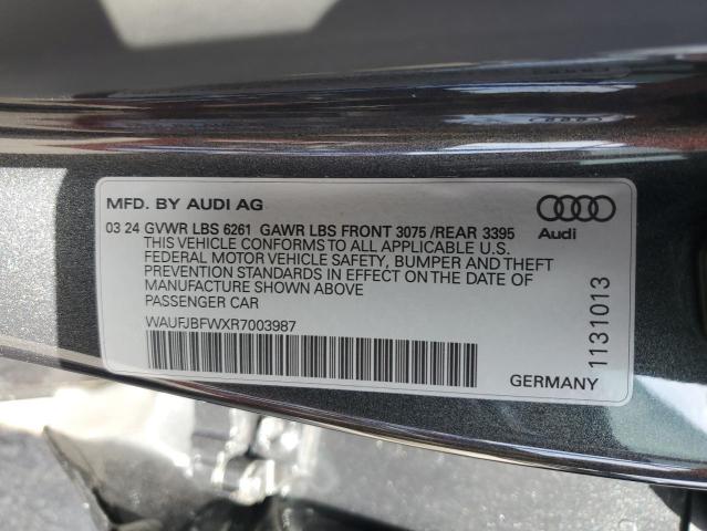 2024 AUDI E-TRON GT WAUFJBFWXR7003987